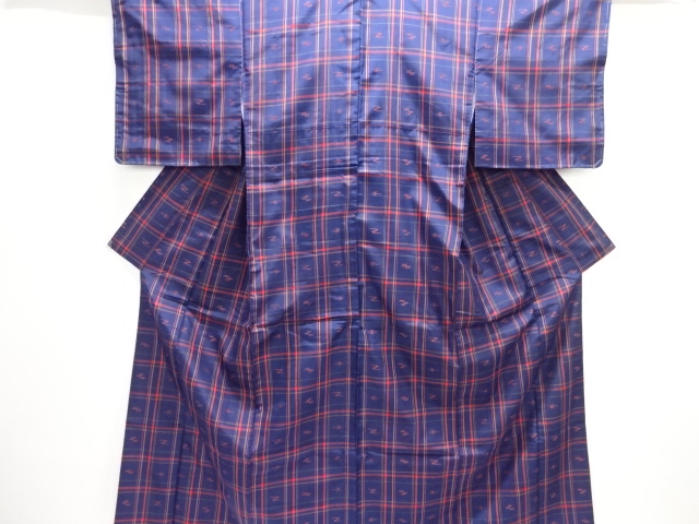JAPANESE KIMONO / YONEZAWA TSUMUGI / ENSEMBLE / WOVEN KASURI